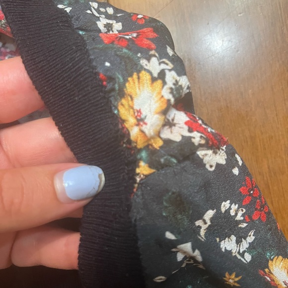 Derek Lam Collective Black Floral Knit Back Sweater Size large $240 - Picture 10 of 11